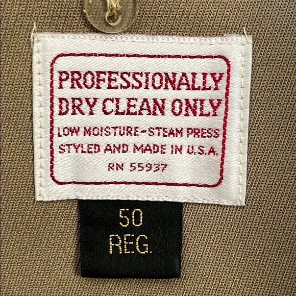 Classic Trench Coat With Fur Collar Men's Size 50 Regular Vintage Botany 500 - Picture 4 of 16